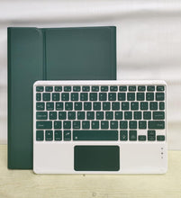 Load image into Gallery viewer, ProElite TouchPad Keyboard case for Motorola Pad 60 Neo 11 inch 2025, Magnetic Detachable Wireless Bluetooth TouchPad Keyboard Motorola Pad 60 Neo 11 inch 2025 (Built-in 7-Colors Backlit), Dark Green
