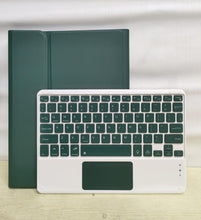 Load image into Gallery viewer, ProElite TouchPad Keyboard case for Lenovo idea Tab 11 inch 2025, Magnetic Detachable Wireless Bluetooth TouchPad Keyboard idea Tab 11 inch (Built-in 7-Colors Backlit), Dark Green
