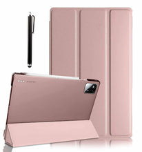 Load image into Gallery viewer, ProElite Cover for Xiaomi Mi Pad 8/8 Pro/Mi Pad 7/7 Pro 11.2 inch Cover, Flip Case Cover with Transparent Back &amp; Stylus Pen [Auto Sleep Wake Support], Rose Gold
