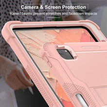 Load image into Gallery viewer, ProElite Rugged Shockproof Heavy Duty Back Case Cover for Apple iPad Pro 11 inch 2024/2025 M4/M5 5th/6th Gen with Apple Pencil Holder, Rose Gold
