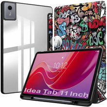 Load image into Gallery viewer, ProElite Cover for Lenovo idea Tab 11 inch 2025, Smart Flip Case Cover for Lenovo idea Tab 11 inch 2025 with Pen Holder, Hippy [Transparent Back]
