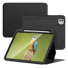 Load image into Gallery viewer, ProElite Case Cover for iPad Pro 11 2024 M4, Smart Magnetic Shockproof Protective Case for Apple iPad Pro 11 2024 M4 5 Stable Stands with Pencil Holder, Black
