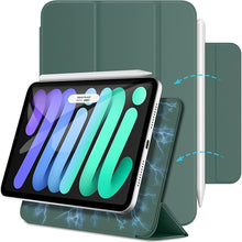 Load image into Gallery viewer, ProElite Smart Magnetic Case Cover for Apple iPad Mini 6 &amp; iPad Mini 7 8.3 inch [Support Apple Pencil Charging], Dark Green
