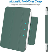 Load image into Gallery viewer, ProElite Smart Magnetic Case Cover for Apple iPad Mini 6 &amp; iPad Mini 7 8.3 inch [Support Apple Pencil Charging], Dark Green
