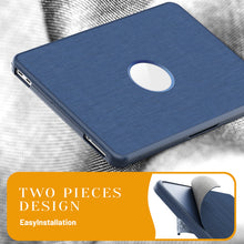 Load image into Gallery viewer, ProElite Case for MacBook Neo 13 inch 2026, Fabric Material Hard Shell with Slim TPU Bumper and Fold Kickstand, Dark Blue

