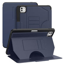 Load image into Gallery viewer, ProElite case for Apple iPad Air 5th/4th Gen 10.9 Inch, iPad Pro 11 4th/3rd Gen Smart Magnetic Shockproof Protective Case with 5 Stable Stands with Pencil Holder, Dark Blue
