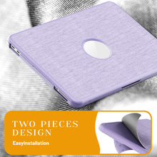 Load image into Gallery viewer, ProElite Case for MacBook Neo 13 inch 2026, Fabric Material Hard Shell with Slim TPU Bumper and Fold Kickstand, Purple
