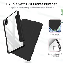 Load image into Gallery viewer, ProElite Cover for Xiaomi Mi Pad 7/7 Pro 11.2 inch case Cover, Transaprent Flip Case for Xiaomi Mi Pad 7/7 Pro 11.2 inch with Pen Holder (Supports Auto Sleep Wake Function), Black

