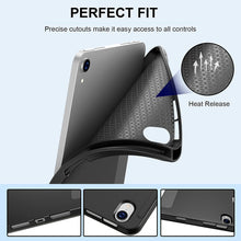 Load image into Gallery viewer, ProElite Smart Case for Apple iPad Mini 6/Mini 7 8.3 inch [Auto Sleep/Wake Cover] [Pencil Holder] [Soft Flexible Case] Recoil Series - Black
