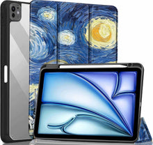 Load image into Gallery viewer, ProElite Case for iPad Air 11 Inch M4/M3/M2 2026/2025/2024, iPad Air 10.9 inch 5th/4th Gen &amp; iPad Pro 11 inch 4th/3rd Gen 2022 case Cover, Transparent Smart Flip Cover with Pencil Holder, Starry Night
