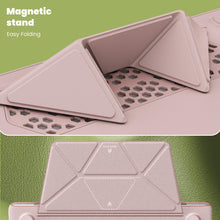 Load image into Gallery viewer, ProElite Case for MacBook Air 13.6 inch Case 2022 2023 2024 2025 Release M4/M3 A3113 M2 A2681 with Touch ID, Slim Leather case with Foldable Stand, Pink
