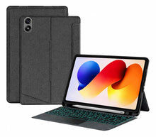 Load image into Gallery viewer, {Refurbished} ProElite Wireless Bluetooth TouchPad Keyboard Case for Xiaomi Redmi Pad 2 Pro 12.1 inch, Magnetic Detachable Bluetooth TouchPad Keyboard Redmi Pad 2 Pro 12.1 inch with Built-in 7-Colors Backlit, Black
