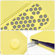 Load image into Gallery viewer, ProElite Case for MacBook Neo 13 inch 2026, Fabric Material Hard Shell with Slim TPU Bumper and Fold Kickstand, Yellow
