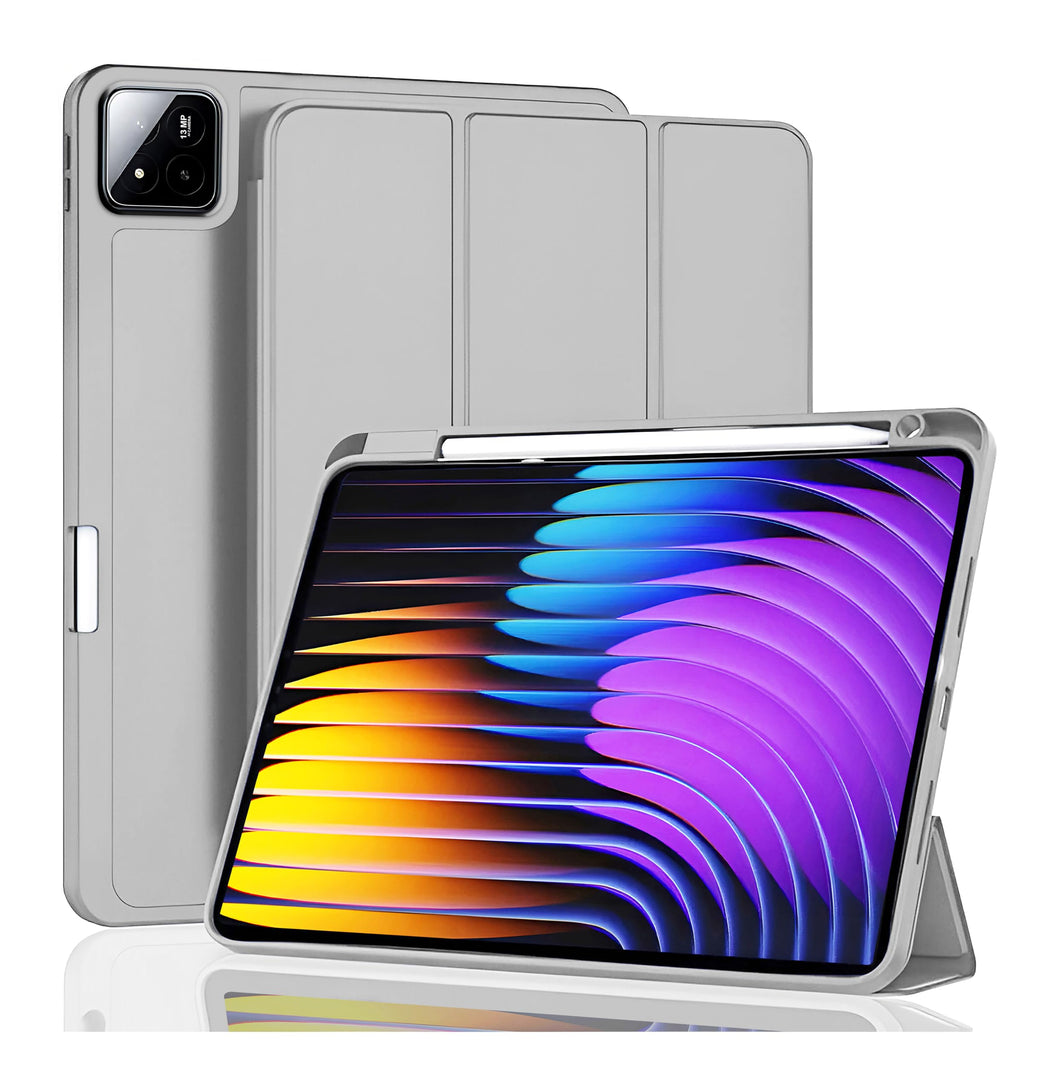 ProElite Cover for Xiaomi Mi Pad 7/7 Pro 11.2 inch Cover, Soft Flexible Flip Case Cover with Pen Holder for Xiaomi Pad 7/7 Pro 11.2 inch, Support Auto Sleep Wake, [Recoil Series] - Grey