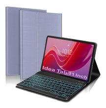 Load image into Gallery viewer, ProElite Keyboard case for Lenovo idea Tab 11 inch 2025, Magnetic Detachable Wireless Bluetooth Keyboard for Lenovo idea Tab 11 inch 2025 [Built-in 7-Colors Backlit], Lavender
