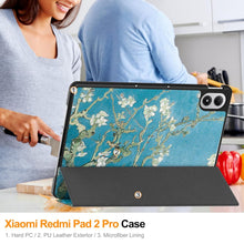 Load image into Gallery viewer, ProElite Case Cover for Xiaomi Redmi Pad 2 Pro 12.1 inch Case, Slim Trifold Flip case Cover for Xiaomi Redmi Pad 2 Pro 12.1 inch Tablet [Auto Sleep Wake Feature], Flowers
