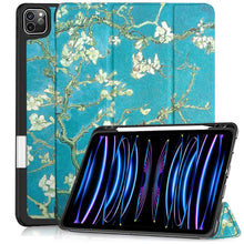 Load image into Gallery viewer, ProElite Smart Case for iPad Pro 11 inch 2022/2021 4th/3rd Gen [Auto Sleep/Wake Cover] [Pencil Holder] [Soft Flexible Case] Recoil Series - Flowers
