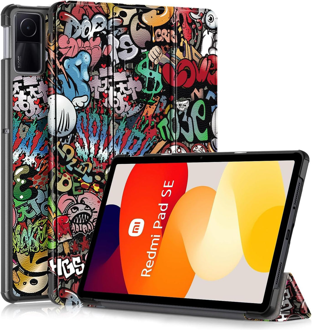 ProElite Case Cover for Redmi Pad SE 11 inch Cover, Slim Trifold Flip case Cover for Redmi Pad SE 11 inch Tablet [Auto Sleep Wake Feature], Hippy
