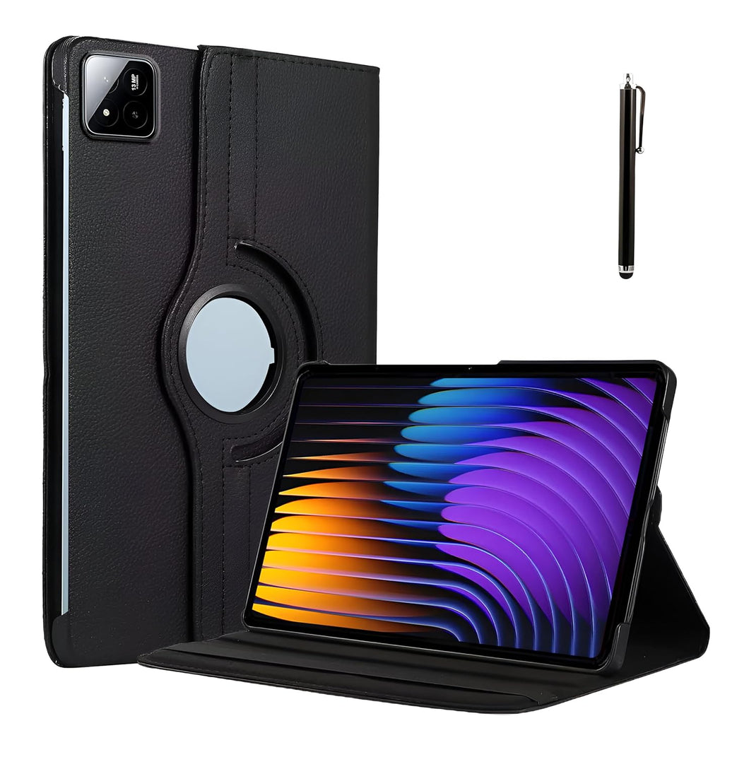 ProElite Cover for Xiaomi Mi Pad 7/7 Pro 11.2 inch Case, 360 Rotatable Flip Case for Xiaomi Mi Pad 7/7 Pro 11.2 inch, Support Auto Sleep Wake, Black