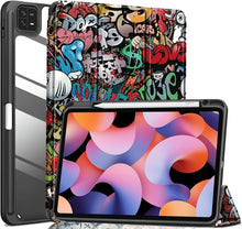 Load image into Gallery viewer, ProElite for Xiaomi Mi Pad 6 case Cover, Transaprent Flip Case for Xiaomi Mi Pad 6 11 inch with Pen Holder (Supports Auto Sleep Wake Function), Hippy
