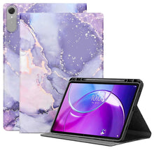 Load image into Gallery viewer, ProElite Book Case Cover for Lenovo Idea Tab Pro 2nd Gen 13 inch 2026, Smart flip case Book Cover for Lenovo Idea Tab Pro 2nd Gen 13 inch Tablet with Pen Holder, Marble Purple
