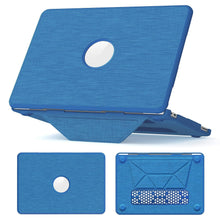 Load image into Gallery viewer, ProElite Case for MacBook Neo 13 inch 2026, Fabric Material Hard Shell with Slim TPU Bumper and Fold Kickstand, Sky Blue
