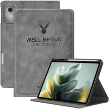 Load image into Gallery viewer, ProElite Cover for Motorola Pad 70 12.1 inch 2026 Case Cover, Deer Smart Flip Case Cover for Moto Pad 70 12.1 inch 2026 Tablet with Pen Holder, Grey
