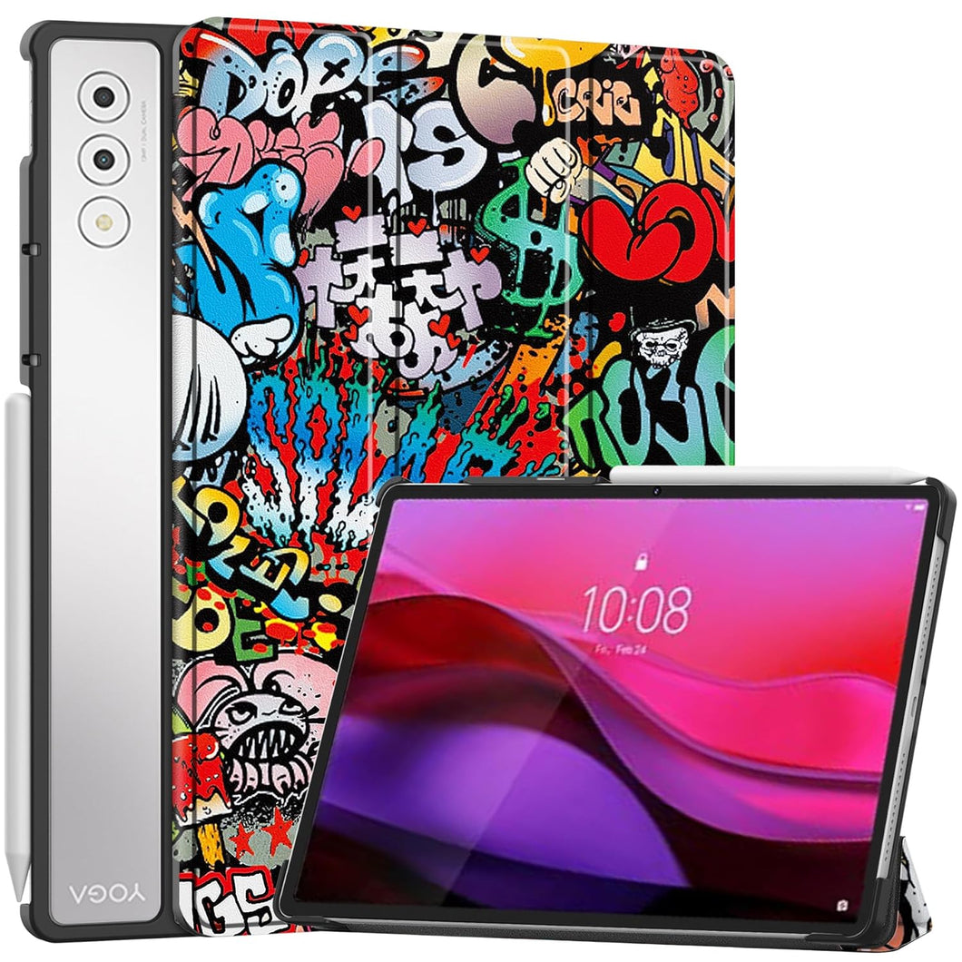 ProElite Cover for Lenovo Yoga Tab Plus 12.7 inch 2025 Cover Case, Sleek Smart Flip Case Cover for Lenovo Yoga Tab Plus 12.7 inch 2025 [Support Auto Sleep Wake], Hippy
