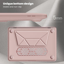 Load image into Gallery viewer, ProElite Case for MacBook Air 13 inch M2 2025/2024 M1 2021 2020 Release A2337 A2179 A1932 Model Touch ID, Slim Leather case with Foldable Stand, Pink
