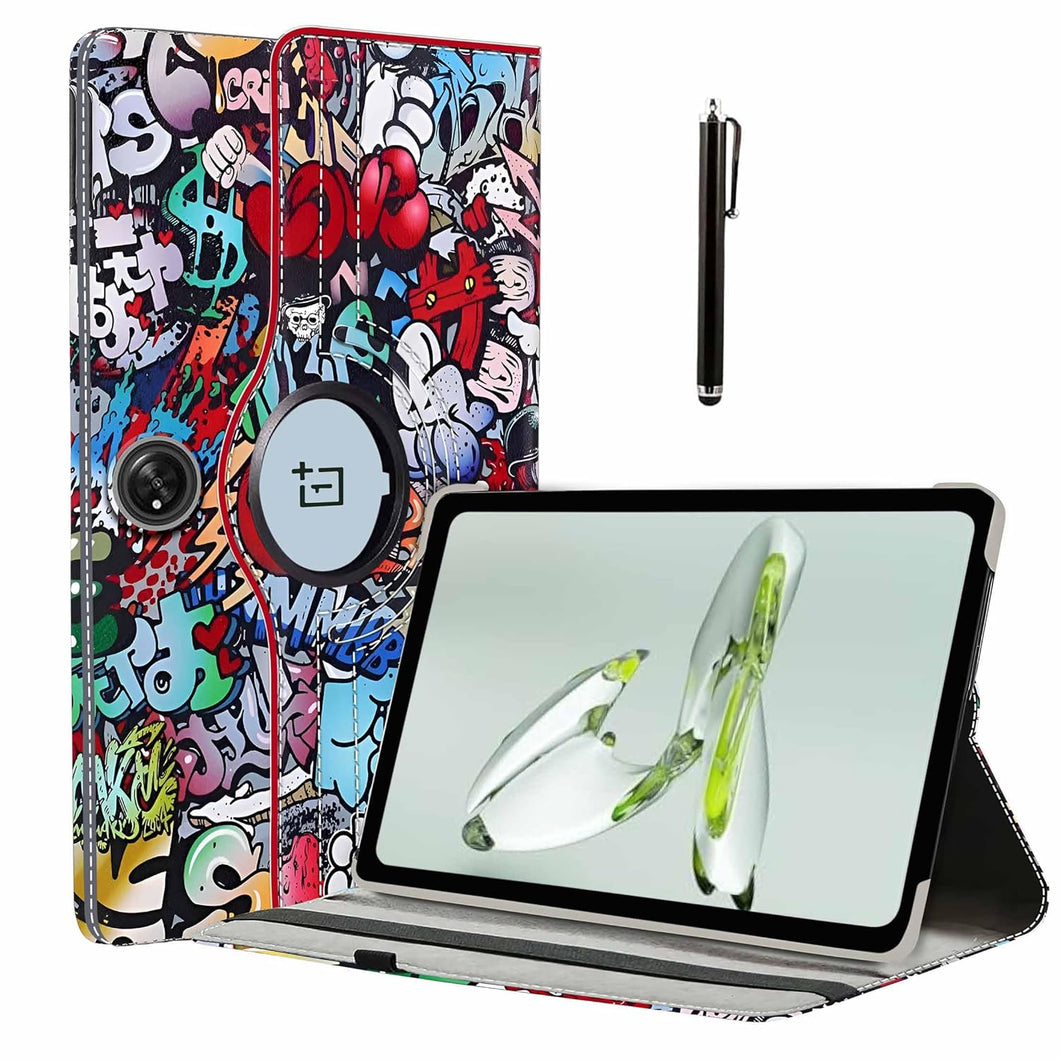 ProElite Case Cover for OnePlus Pad Go 11.35 inch Case, 360 Rotatable Smart Flip Case for OnePlus Pad Go 11.35 inch Tablet with Stylus Pen, Hippy