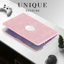Load image into Gallery viewer, ProElite Case for MacBook Neo 13 inch 2026, Fabric Material Hard Shell with Slim TPU Bumper and Fold Kickstand, Pink
