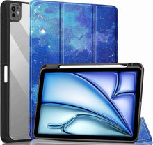 Load image into Gallery viewer, ProElite Case for iPad Air 11 Inch M4/M3/M2 2026/2025/2024, iPad Air 10.9 inch 5th/4th Gen &amp; iPad Pro 11 inch 4th/3rd Gen 2022 case Cover, Transparent Smart Flip Cover with Pencil Holder, Stars
