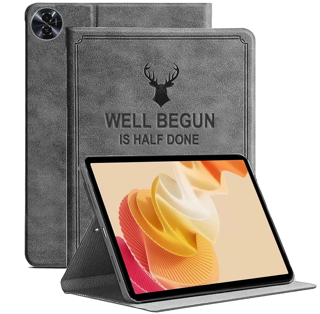 ProElite Cover for Realme Pad 2 Cover Case, Deer Flip case Cover for Realme Pad 2 11.5 inch Tablet, Grey