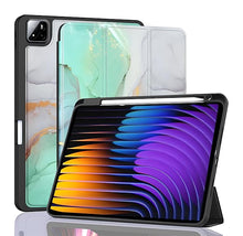 Load image into Gallery viewer, ProElite Cover for Xiaomi Mi Pad 7/7 Pro 11.2 inch Cover, Soft Flexible Flip Case Cover with Pen Holder for Xiaomi Pad 7/7 Pro 11.2 inch, Support Auto Sleep Wake, [Recoil Series] - Marble Green
