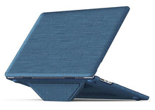 Load image into Gallery viewer, ProElite Case for MacBook Air 15 Case 2023 2024 2025 Release M4 M3 A3114 M2 A2941 with Touch ID, Fabric Material Hard Shell with Slim TPU Bumper and Fold Kickstand, Navy
