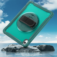 Load image into Gallery viewer, ProElite Cover for iPad (A16) 11th/10th Gen (2025/2022) Case, Rugged Shockproof Armor case for iPad 11th/10th Gen with Hand Grip and Rotating Kickstand (Transparent Back) Should Strap, Midnight Green
