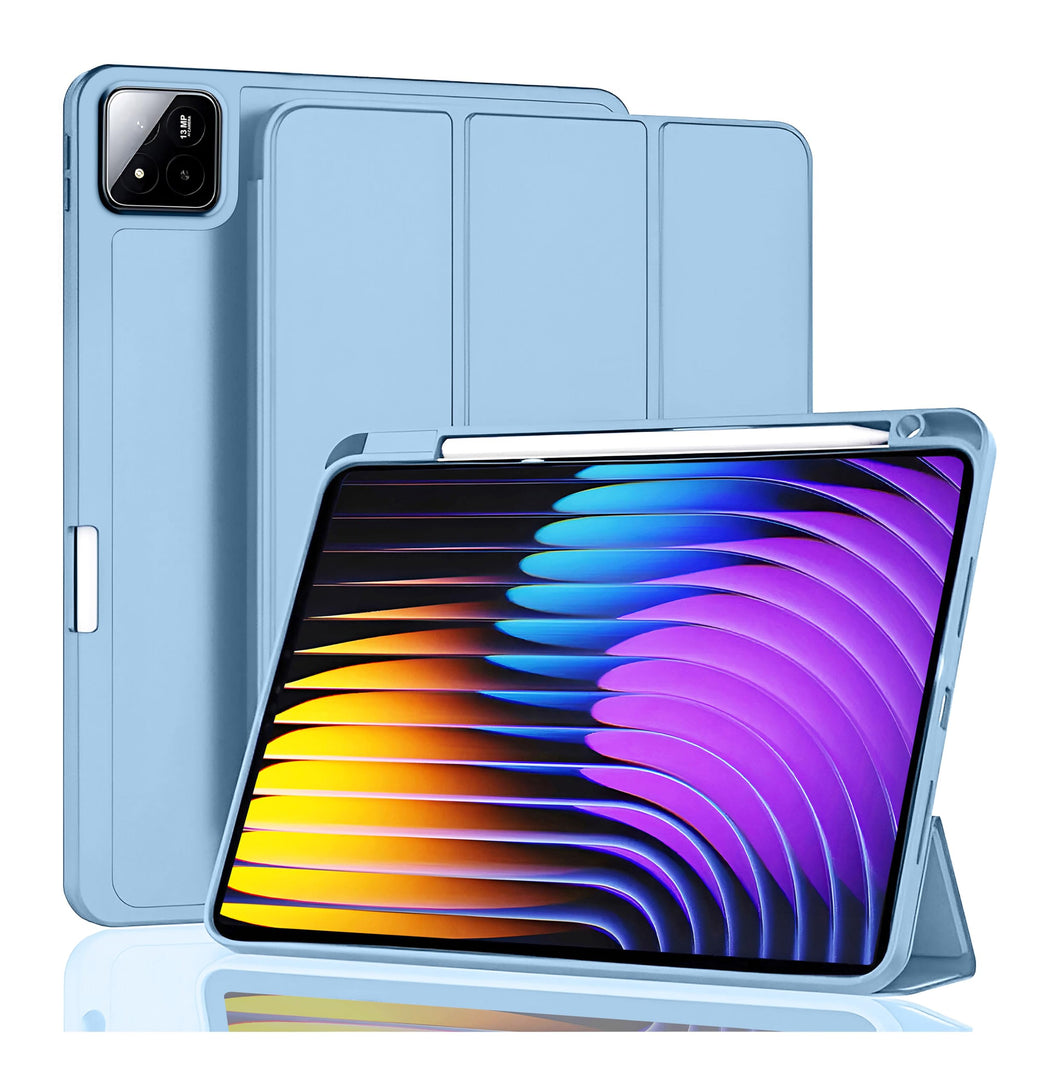 ProElite Cover for Xiaomi Mi Pad 7/7 Pro 11.2 inch Cover, Soft Flexible Flip Case Cover with Pen Holder for Xiaomi Pad 7/7 Pro 11.2 inch, Support Auto Sleep Wake, [Recoil Series] - SkyBlue