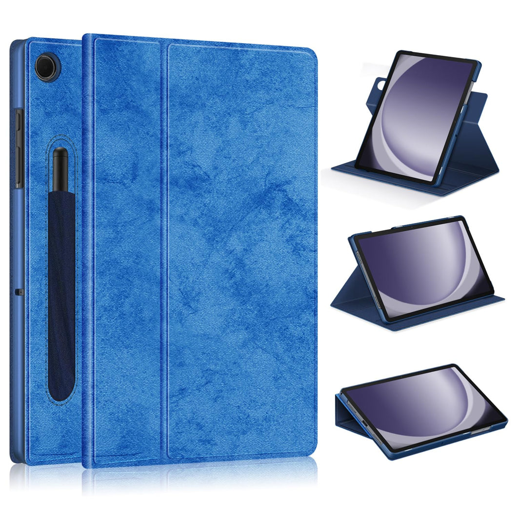 ProElite Cover for Samsung Galaxy Tab A9 Plus 11 inch case Cover, Smart Rotatable Flip Case for Samsung Galaxy Tab A9 Plus 11 inch with Pen Holder, Dark Blue