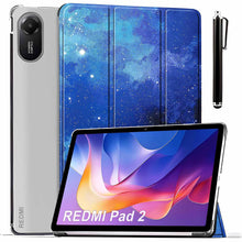Load image into Gallery viewer, ProElite Case Cover for Xiaomi Redmi Pad 2 11 inch Cover, Smart Flip Case Cover for Xiaomi Redmi Pad 2 11 inch Translucent Back with Stylus Pen [Auto Sleep Wake Feature], Stars
