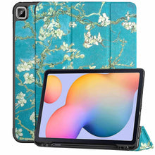 Load image into Gallery viewer, ProElite Cover for Samsung Tab S6 Lite 10.4" Cover, Soft Flexible Flip Case Cover with Left side S Pen Holder for Samsung Galaxy Tab S6 Lite 10.4 inch, Support Auto Sleep Wake,[Recoil Series]- Flowers
