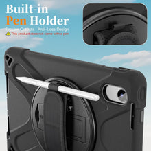 Load image into Gallery viewer, ProElite Cover for Motorola Pad 60 Neo 11 inch 2025 Cover Case, Rugged 3 Layer Armor case Cover for Motorola Pad 60 Neo 11 inch with Hand Grip &amp; Rotating Kickstand with Shoulder Strap, Black

