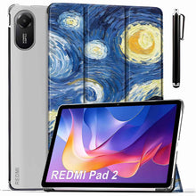 Load image into Gallery viewer, ProElite Case Cover for Xiaomi Redmi Pad 2 11 inch Cover, Smart Flip Case Cover for Xiaomi Redmi Pad 2 11 inch Translucent Back with Stylus Pen [Auto Sleep Wake Feature], Starry Night

