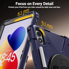 Load image into Gallery viewer, ProElite for Xiaomi Redmi Pad 2 Pro 12.1 inch Case, Rugged 3 Layer Armor case Cover for Xiaomi Redmi Pad 2 Pro 12.1 inch Case with Hand Grip and Rotating Kickstand with Shoulder Strap, Navy

