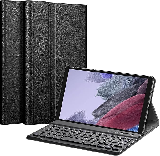 (Refurbished) ProElite Detachable Wireless Bluetooth Keyboard case Cover for Samsung Galaxy Tab A7 Lite 8.7 inch SM-T220/T225/T227, Black