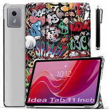Load image into Gallery viewer, ProElite Case Cover for Lenovo idea Tab 11 inch Cover, Smart Flip Case Lenovo idea Tab 11 inch 2025 Tablet Translucent Back with Stylus Pen, Hippy
