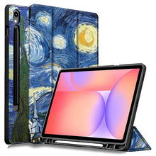 Load image into Gallery viewer, ProElite Cover for Samsung Galaxy Tab S10 Lite 10.9"/ Tab S9 FE 10.9 inch/Tab S10 FE/Tab S9 11", Soft Flexible Flip Case Cover with S Pen Holder, Auto Sleep Wake, [Recoil Series] - Starry Night
