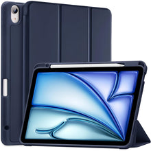 Load image into Gallery viewer, ProElite Case for for Apple iPad Air 11 Inch M4/M3/M2 2026/2025/2024, Air 5th/4th Gen 10.9 inch Pencil Cover for iPad Air [Auto Sleep/Wake Cover] [Pencil Holder] [Soft Flexible Case] Recoil Serie, Dark Blue
