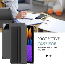 Load image into Gallery viewer, ProElite Cover for Xiaomi Mi Pad 7/7 Pro 11.2 inch Case Cover, Flip Case Cover for Xiaomi Mi Pad 7/7 pro 11.2 inch. with Transparent Back &amp; Stylus Pen [Auto Sleep Wake Support], Black
