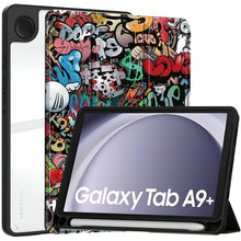 Load image into Gallery viewer, ProElite Cover for Samsung Galaxy Tab A9 Plus 11 inch Cover Case, Smart Flip Case Cover for Samsung Galaxy Tab A9+ 11 inch with S Pen Holder, Hippy [Transparent Back]
