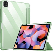Load image into Gallery viewer, ProElite for Xiaomi Mi Pad 6 case Cover, Transaprent Flip Case for Xiaomi Mi Pad 6 11 inch with Pen Holder (Supports Auto Sleep Wake Function), Light Green
